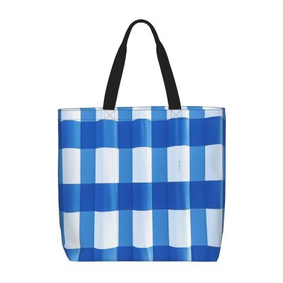 HDSKFNS Port Flag Design Print Reusable Tote Bag For Women Grocery Bags Shoulder Bag With Zipper Work Travel Shopping