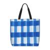 HDSKFNS Port Flag Design Print Reusable Tote Bag For Women Grocery Bags Shoulder Bag With Zipper Work Travel Shopping view 1