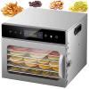 lilishangmao Commercial Food Dehydrator Machine - Stainless Steel Trays, Home Food Dryer for Fruit/Meat/Vegetables/Pet Food, 3090C Temperature Adjustable & 0-24 H Digital Time Control 6-Tier view 1