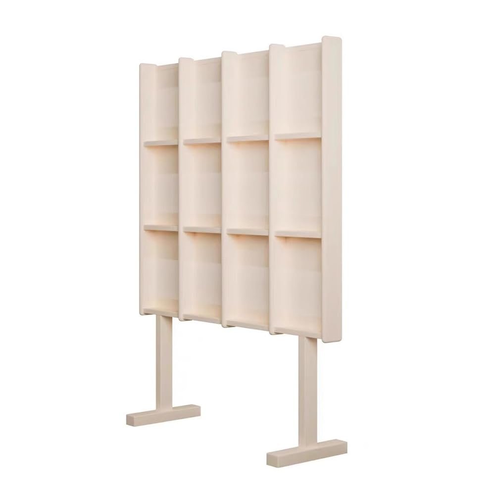 DUHTFCY Floor Standing Magazine Rack Floor Magazine Rack Solid Wood Reading Bookshelf Display Rack Creative Floor Newspaper CD Display Rack Newspaper Rack(Original Wood)
