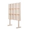 DUHTFCY Floor Standing Magazine Rack Floor Magazine Rack Solid Wood Reading Bookshelf Display Rack Creative Floor Newspaper CD Display Rack Newspaper Rack(Original Wood) view 1