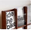 DUHTFCY Floor Standing Magazine Rack Floor Magazine Rack Solid Wood Reading Bookshelf Display Rack Creative Floor Newspaper CD Display Rack Newspaper Rack(Original Wood) view 3