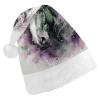 FodPand Green Horse Santa Hat Christmas Hats Comfort Plush Xmas Holiday Hat for Adults New Year Festive Party Headwear view 1