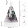FodPand Green Horse Santa Hat Christmas Hats Comfort Plush Xmas Holiday Hat for Adults New Year Festive Party Headwear view 2