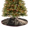 Christmas Tree Skirt Ornaments 30"x30" Xmas Tree Skirt with Stitched Edges Winter Holiday Black and White Goat Tree Mat Base Cover for New Year Party Decor Home Indoor Outdoor Decorations view 4