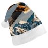 FodPand Eagles Santa Hat Christmas Hats Comfort Plush Xmas Holiday Hat for Adults New Year Festive Party Headwear view 1