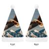 FodPand Eagles Santa Hat Christmas Hats Comfort Plush Xmas Holiday Hat for Adults New Year Festive Party Headwear view 3