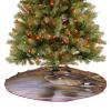 Christmas Tree Skirt Ornaments 30"x30" Xmas Tree Skirt with Stitched Edges Winter Holiday Mallard Ducks Tree Mat Base Cover for New Year Party Decor Home Indoor Outdoor Decorations view 4