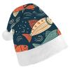 FodPand Animation Style Fish Santa Hat Christmas Hats Comfort Plush Xmas Holiday Hat for Adults New Year Festive Party Headwear view 1