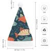 FodPand Animation Style Fish Santa Hat Christmas Hats Comfort Plush Xmas Holiday Hat for Adults New Year Festive Party Headwear view 2