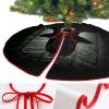 Christmas Tree Skirt Ornaments 30"x30" Xmas Tree Skirt with Stitched Edges Winter Holiday Black Hat Dark Side Hacker Tree Mat Base Cover for New Year Party Decor Home Indoor Outdoor Decorations view 3
