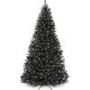 Best Choice Products Artificial Christmas Tree, 9ft Premium Pre-Lit Realistic Spruce Holiday Dcor w/Dense Branches, Metal Base - Black Spruce view 1