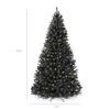 Best Choice Products Artificial Christmas Tree, 9ft Premium Pre-Lit Realistic Spruce Holiday Dcor w/Dense Branches, Metal Base - Black Spruce view 2