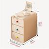 3-Drawer Modern Wood Nightstand Pet-Friendly Narrow Storage End Table for Living Room & Office Long-Lasting(Natural,30cm) view 2