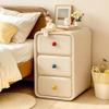 3-Drawer Modern Wood Nightstand Pet-Friendly Narrow Storage End Table for Living Room & Office Long-Lasting(Natural,30cm) view 3