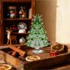 Glass Christmas Tree,Glass Tabletop Christmas Ornaments,Mini Artificial Tree for Desktop, Table Ornaments for Xmas and Year Celebration (A) view 4