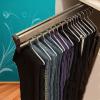 LIUZQWAED Pull Out Pots and Pans Organizer, 201 Steel Pull Out Closet Rod, 30-80cm Adjustable Wardrobe Rail Clothes Rack, Load 25kg Closet Organizer Racks(550MM/21.6INCH) view 3