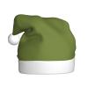 ChenGua Solid dark green Print Christmas Santa Hat for Adults, Unisex Plush Party Xmas Hats, for Holiday New Year Headwear view 1