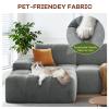 114 Oversized Modular Sectional Couch for Living Room, Chenille Boneless Couch L-Shape Cloud Sofa with Deep Seat and Chaise, Memory Foam Compressed Sofa for Living Room Furniture Bedroom Apartment view 4