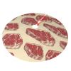 Fresh Steak Christmas Tree Skirt Xmas Soft Cover Mat Decor Holiday Ornaments Party Decor 36" view 2