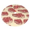 Fresh Steak Christmas Tree Skirt Xmas Soft Cover Mat Decor Holiday Ornaments Party Decor 36" view 3