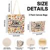 Animal Lovers Gifts Cute Animal Accessories Stuff Canvas Tote Bag with Makeup Bag Gifts for Women Girls Sister Friend Birthday Nurse Mothers Christmas Weekender Beach Shopping Bags for Work Office view 4