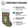Caroline's Treasures Yellow Labrador Retriever Christmas Poinsettas Holiday Stocking Double-Sided Print, Polyester Suede,11x18, Made in USA view 4