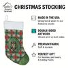 Caroline's Treasures Black and Tan English Toy Spaniel Christmas Poinsettas Holiday Stocking Double-Sided Print, Polyester Suede,11x18, Made in USA view 4