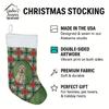 Caroline's Treasures Isabella Dogue de Bordeaux Christmas Poinsettas Holiday Stocking Double-Sided Print, Polyester Suede,11x18, Made in USA view 4