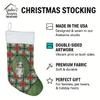 Caroline's Treasures Blue Merle American Shepherd Christmas Poinsettas Holiday Stocking Double-Sided Print, Polyester Suede,11x18, Made in USA view 4