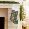 Caroline's Treasures Chocolate Chihuahua Christmas Poinsettas Holiday Stocking Double-Sided Print, Polyester Suede,11x18, Made in USA view 2