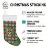 Caroline's Treasures Chocolate Chihuahua Christmas Poinsettas Holiday Stocking Double-Sided Print, Polyester Suede,11x18, Made in USA view 4