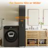 Qiaoxuan Slim Storage Cart, Lightweight 6 Tier Metal Rolling Utility Kitchen Cart on Wheels, Mobile Storage Shelving Unit Organizer for Bathroom Laundry Office Narrow Places (Black, 10" D) view 4