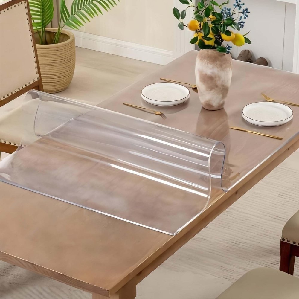 1.5mm Clear Desk Mat, Non-Slip Large Desk Pad Desk Protector Mat, Waterproof PVC Laptop Mat Table Protector for Home and Office Accessories(23.6'' x 43.3'')