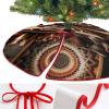 30"x30" Christmas Tree Skirt Large Plush Trees Mat Decorative Tray Xmas Tree Skirt Holiday Trees Ornaments for Indoor Outdoor Merry Christmas Holiday Party Decor view 3