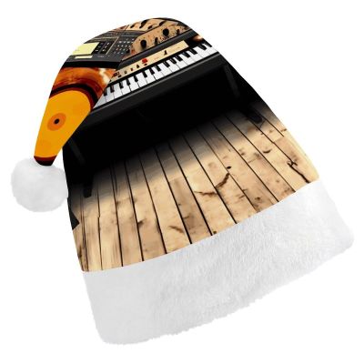 FekiLoot Music Studio Christmas Hat Fashion Adult Santa Hats Unisex Comfort Xmas Hat for New Year Festive Party