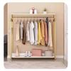 GRRICEPL Garment Rack, Modern Clothing Rack with Shelves, Boutique Retail Clothes Display Rack, for Organizing Clothes and Shoes(Gold,80x40x150 cm) view 1