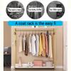 GRRICEPL Garment Rack, Modern Clothing Rack with Shelves, Boutique Retail Clothes Display Rack, for Organizing Clothes and Shoes(Gold,80x40x150 cm) view 3