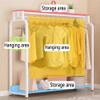 GRRICEPL Garment Rack, Modern Clothing Rack with Shelves, Boutique Retail Clothes Display Rack, for Organizing Clothes and Shoes(Gold,80x40x150 cm) view 4
