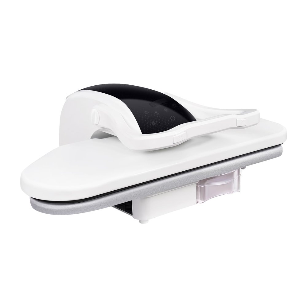 Intelligent Steam Press,Digital Steam Press with Multiple Fabric Settings,Steam Iron Press with Touch Screen,Suitable For Ironing Clothes,Sheets (WHITE 26inch)