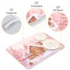 Boccsty Pink Christmas Tree Gingerbread House Dish Drying Mat for Counter Drying Kitchen Mats Coffee Bar Mats for Countertops Dishes Utensils Sinks 16 x 18 IN view 4