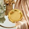 cachiv Pillar Candle Holder Set of 2 Jewelry Dish Ring Holder Candle Stand Decorative Metal Plate Vanity Tray for Weding Home Decor (Gold) view 2