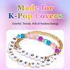 AICase Golden Beadeds Born to Be Glowin KPop Bracelets Set, K-Pop Stuff Toys Huntrix Merch Gifts Outfits Fashion Accessories Fans Merchandise Friendship Jewelry Birthday Party Easter Basket Stuffers view 2