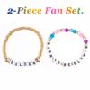 AICase Golden Beadeds Born to Be Glowin KPop Bracelets Set, K-Pop Stuff Toys Huntrix Merch Gifts Outfits Fashion Accessories Fans Merchandise Friendship Jewelry Birthday Party Easter Basket Stuffers view 4