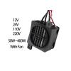 GAVATKLKCP 12V 24V 48V 110V 220V PTC Heater With Fan 50W~400W Insulated Ceramic Thermostatic(INSULATED) 220V 150W) view 3