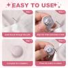 uxcell 12Pcs Duvet Pin Duvet Clips, Cotton Quilt Cover Pin Clips Mushroom Comforter Button Fastener with Soft Fabric for Quilts Blanket Cushions Curtains, Sky Blue view 4