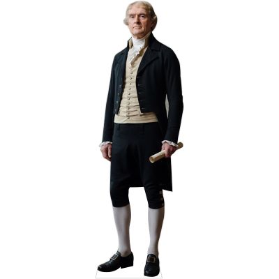 111PRINT Life Size Cardboard Cutout Historical Figure Cutouts, 7 ft Thomas Jefferson Standee Standup, for Party, Classroom, Museum, President Day, Events