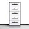 4-Drawer Metal Filing Cabinet with Lock, Vertical Office Organizer for A4/Legal/Letter Documents, Space-Saving Storage Solution, Stylish White Finish, 85x40x39cm view 1