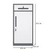 4-Drawer Metal Filing Cabinet with Lock, Vertical Office Organizer for A4/Legal/Letter Documents, Space-Saving Storage Solution, Stylish White Finish, 85x40x39cm view 2