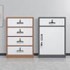 4-Drawer Metal Filing Cabinet with Lock, Vertical Office Organizer for A4/Legal/Letter Documents, Space-Saving Storage Solution, Stylish White Finish, 85x40x39cm view 4